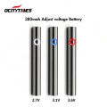 US leading product Ocitytimes cbd oil atomizer 510 thread preheat vape 380mah S18-usb battery